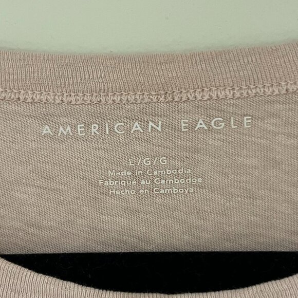 American Eagle Graphic T-Shirt - Large in Light Pink - Picture 4 of 6